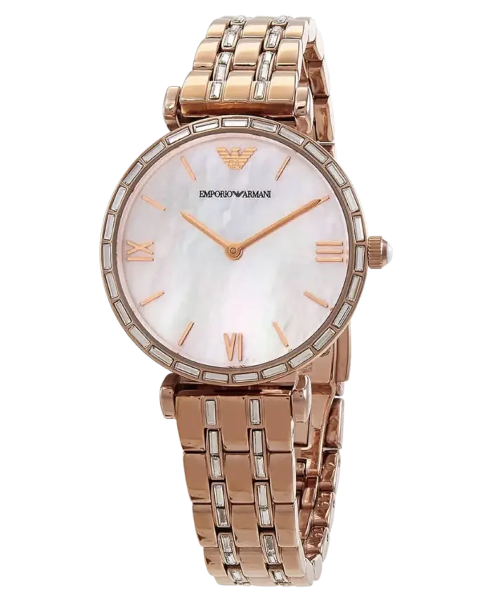 Emporio Armani Gianni T-Bar Flerfärgad/Roséguldstonat stål 32 mm - Bild 2