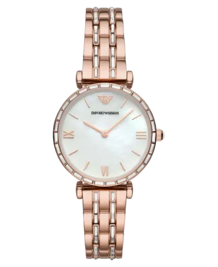 Emporio Armani Gianni T-Bar Flerfärgad/Roséguldstonat stål 32 mm
