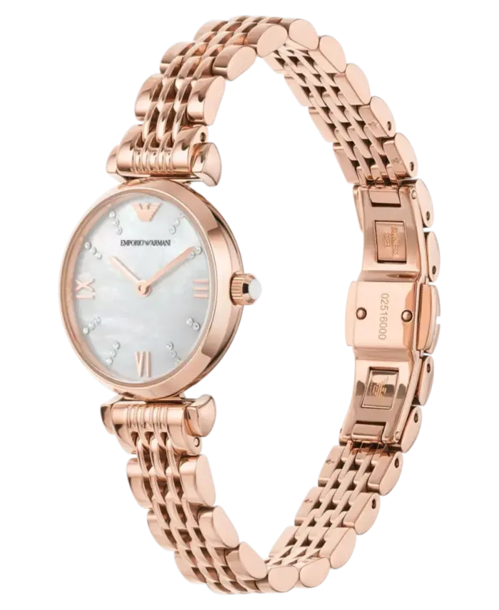 Emporio Armani Gianni T-Bar Flerfärgad/Roséguldstonat stål 28 mm - Bild 2