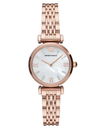 Emporio Armani Gianni T-Bar Flerfärgad/Roséguldstonat stål 28 mm