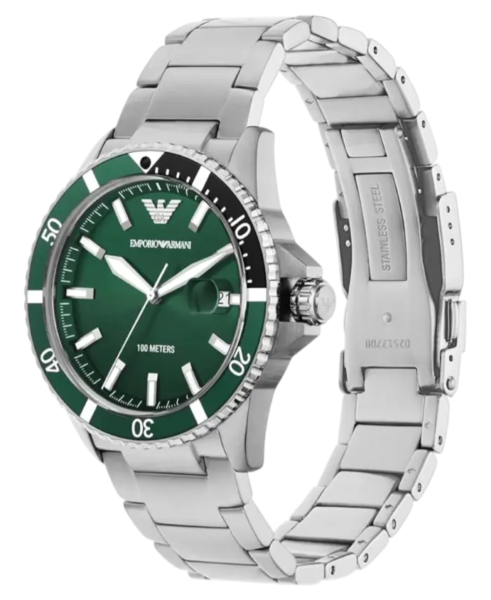 Emporio Armani World Explorer Grön/Stål 42 mm - Bild 2