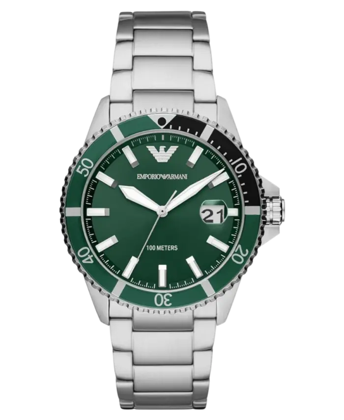 Emporio Armani World Explorer Grön/Stål 42 mm - Bild 1