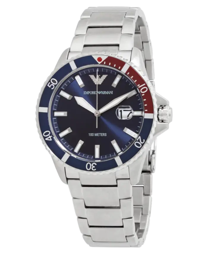 Emporio Armani World Explorer Blå/Stål 42 mm - Bild 2