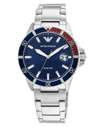Emporio Armani World Explorer Blå/Stål 42 mm