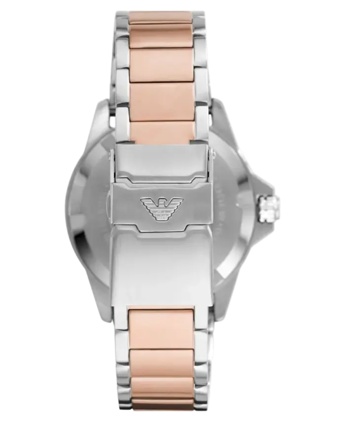 Emporio Armani Diver Brun/Roséguldstonat stål 42 mm - Bild 3