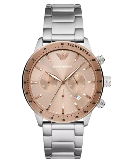 Emporio Armani Mario Roséguldstonad/Stål 43 mm