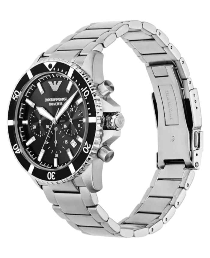 Emporio Armani World Explorer Svart/Stål 43 mm - Bild 2