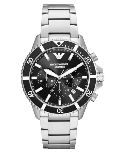 Emporio Armani World Explorer Svart/Stål 43 mm