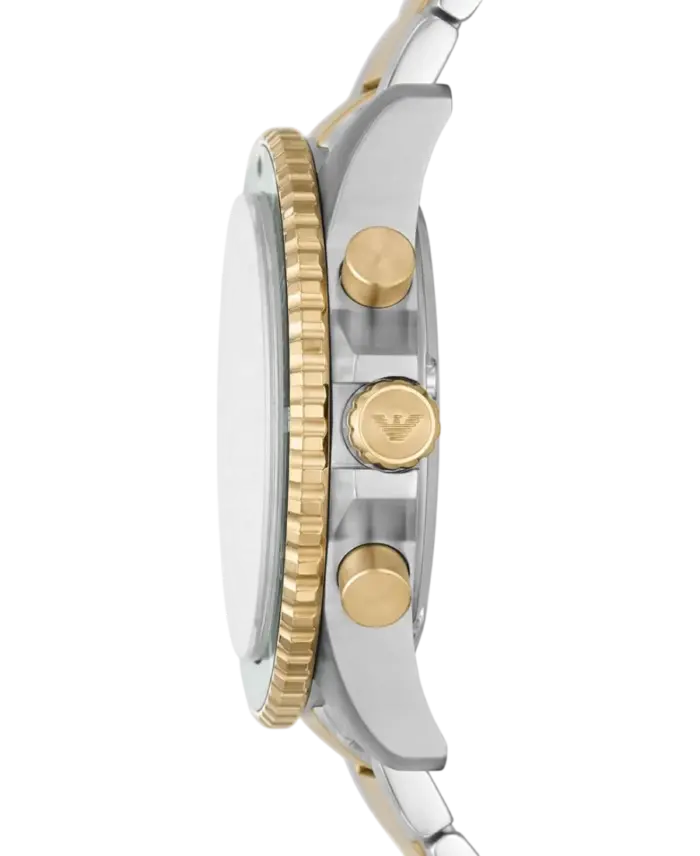 Emporio Armani Kvarts Grön/Guldstål 43 mm - Bild 2