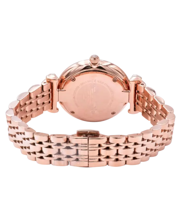 Emporio Armani Gianni T-Bar Grå/Roséguldstonat stål 32 mm - Bild 3