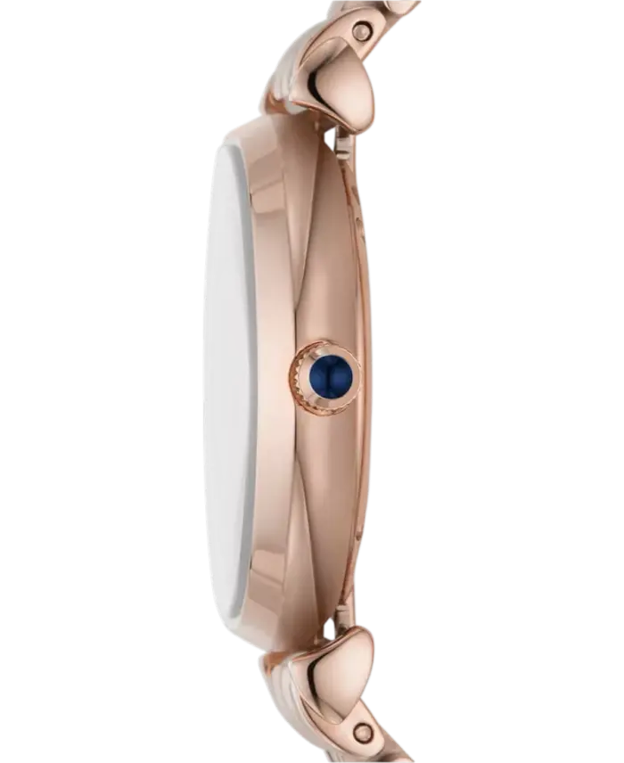 Emporio Armani Gianni T-Bar Blå/Roséguldstonat stål 32 mm - Bild 2