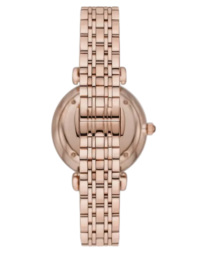 Emporio Armani Gianni T-Bar Blå/Roséguldstonat stål 32 mm - Bild 3