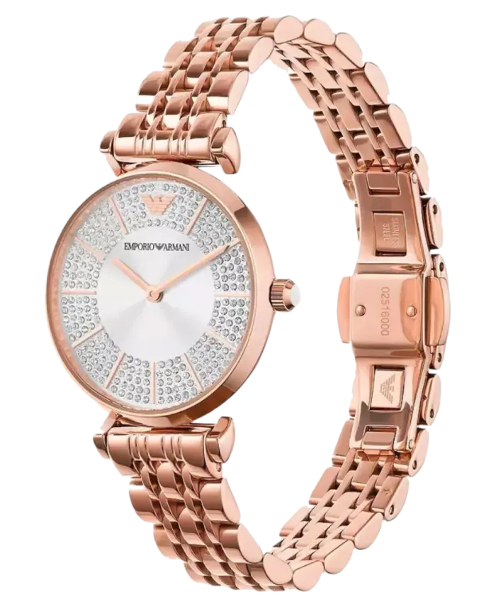 Emporio Armani Gianni T-Bar Vit/Stål 32 mm - Bild 2