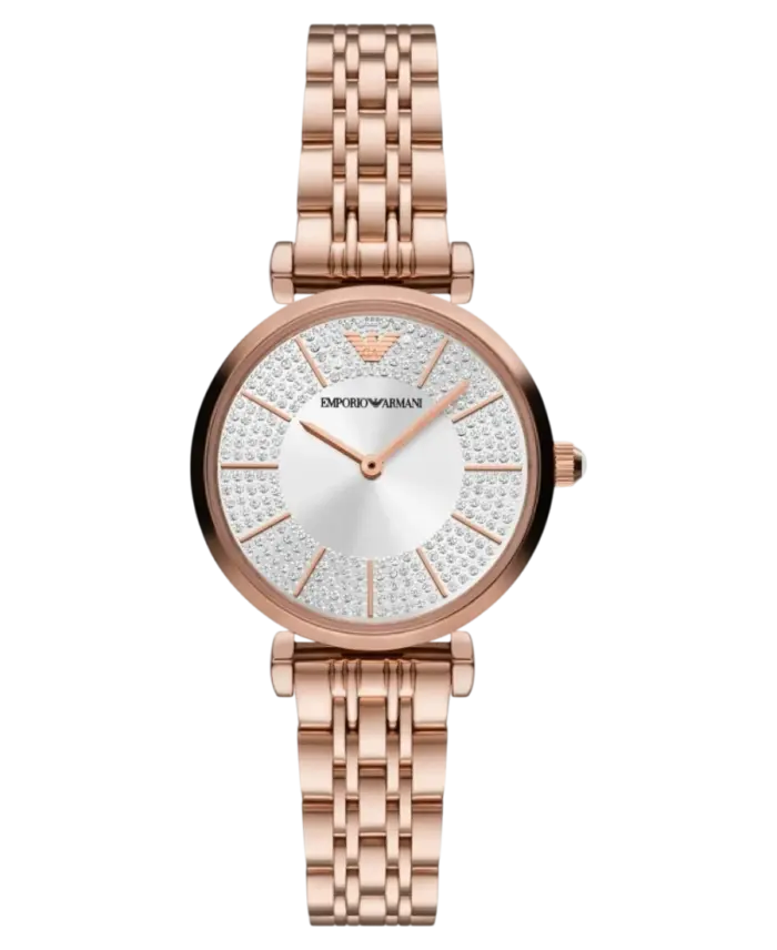 Emporio Armani Gianni T-Bar Vit/Stål 32 mm - Bild 1