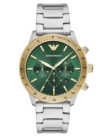 Emporio Armani Mario Chrono Kvarts Grön/Stål 43 mm