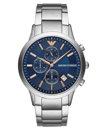 Emporio Armani Renato Blå/Stål 43 mm