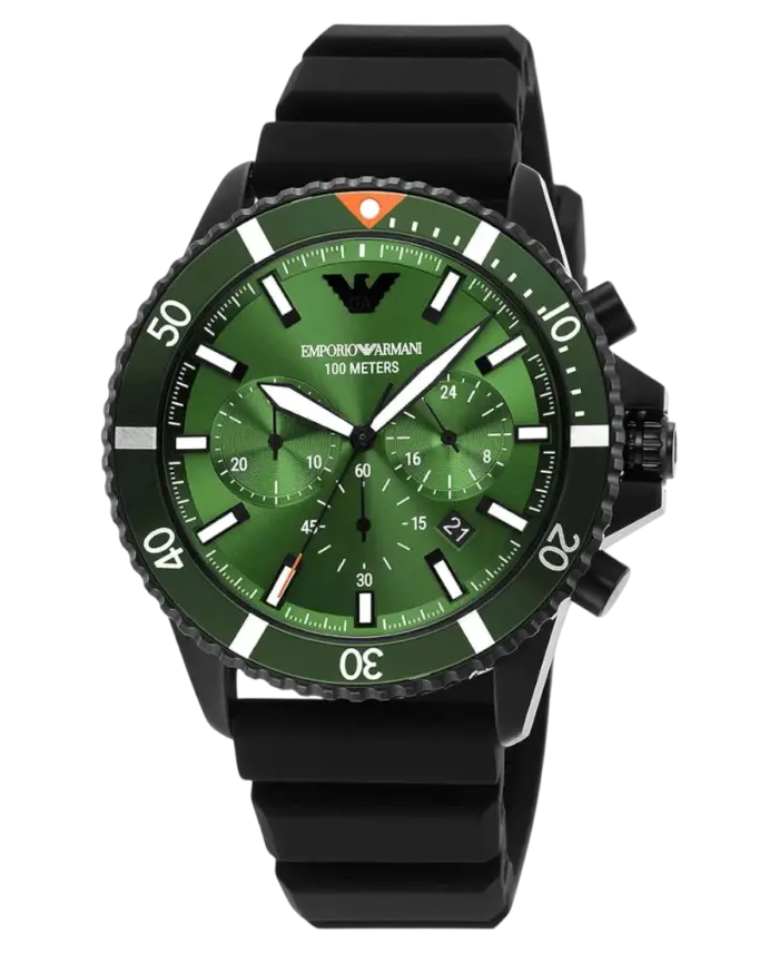Emporio Armani Diver VALUE_INKNOWN Grön/Gummi 43 mm - Bild 2