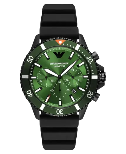 Emporio Armani Diver VALUE_INKNOWN Grön/Gummi 43 mm