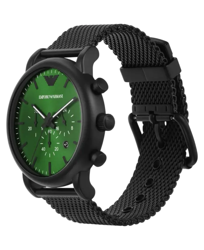 Emporio Armani Luigi Grön/Stål 46 mm - Bild 2