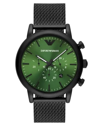 Emporio Armani Luigi Grön/Stål 46 mm