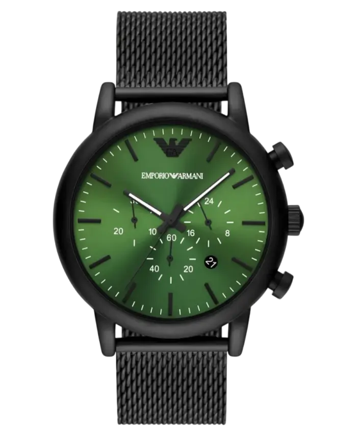 Emporio Armani Luigi Grön/Stål 46 mm - Bild 1