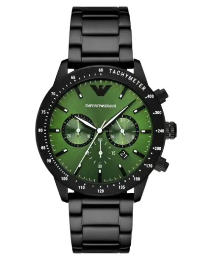 Emporio Armani Mario Grön/Stål 46 mm
