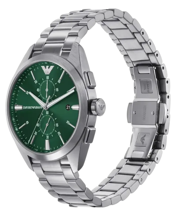Emporio Armani Kvarts Grön/Stål 43 mm - Bild 2