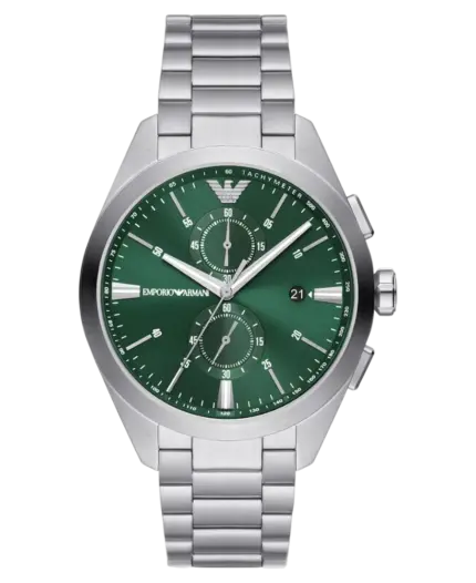 Emporio Armani Kvarts Grön/Stål 43 mm