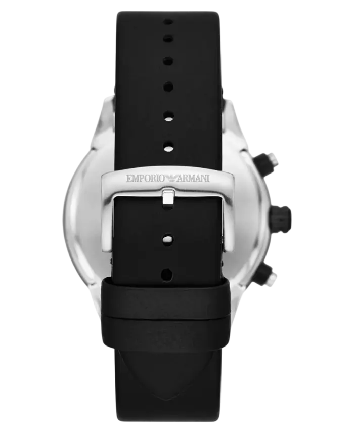 Emporio Armani Mario Kronograf Blå/Läder 43 mm - Bild 3