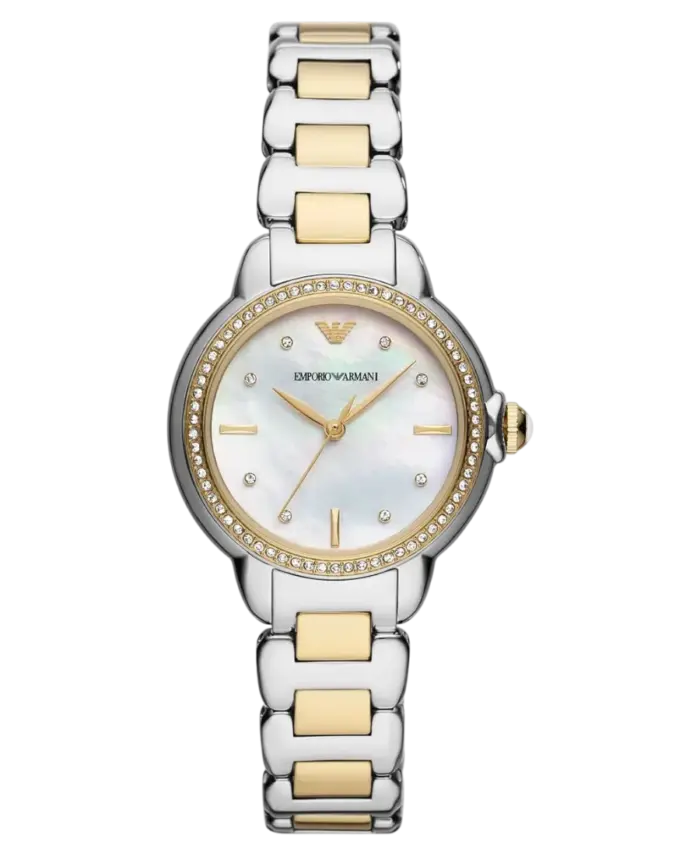 Emporio Armani Mia Vit/Guldtonat stål 32 mm - Bild 1