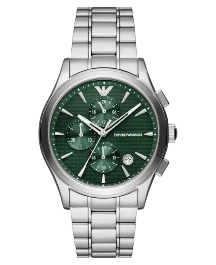 Emporio Armani Diver GMT Tvåfärgad/Stål Silver Sunray 42 mm