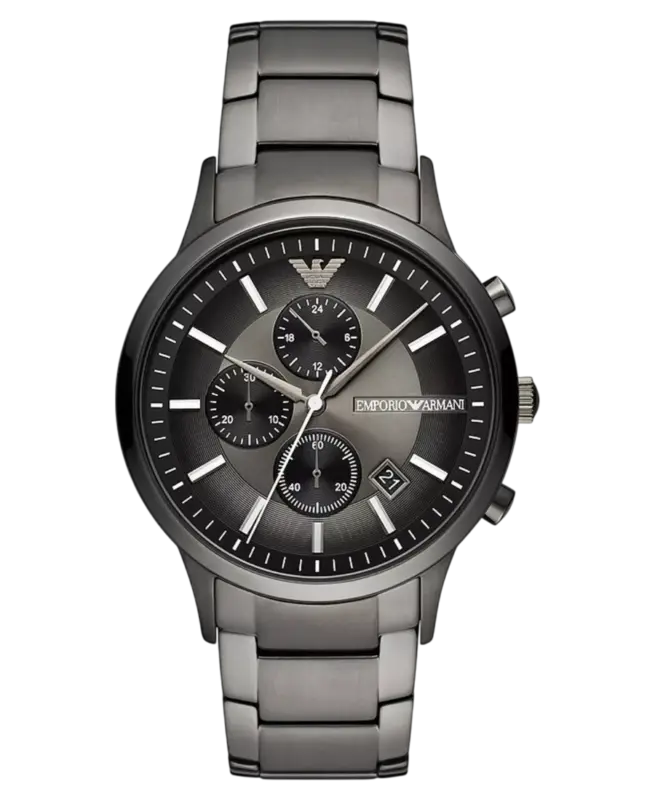Emporio Armani Mario Svart/Stål 43 mm