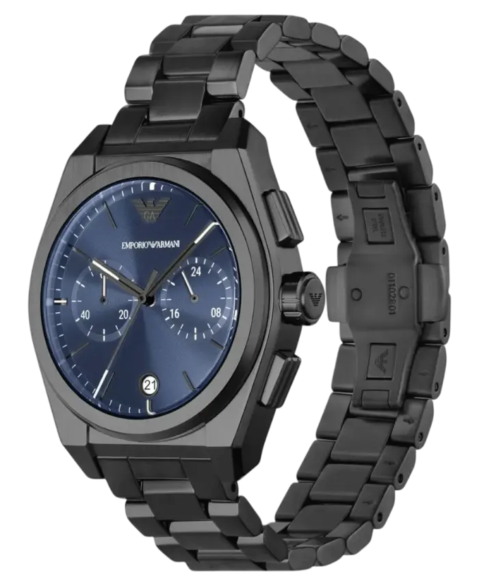 Emporio Armani Federico Blå/Stål 43 mm - Bild 2