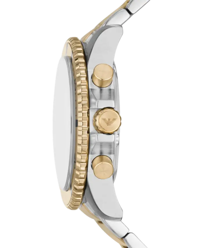 Emporio Armani Diver Grön/Guldtonat stål 42 mm - Bild 2