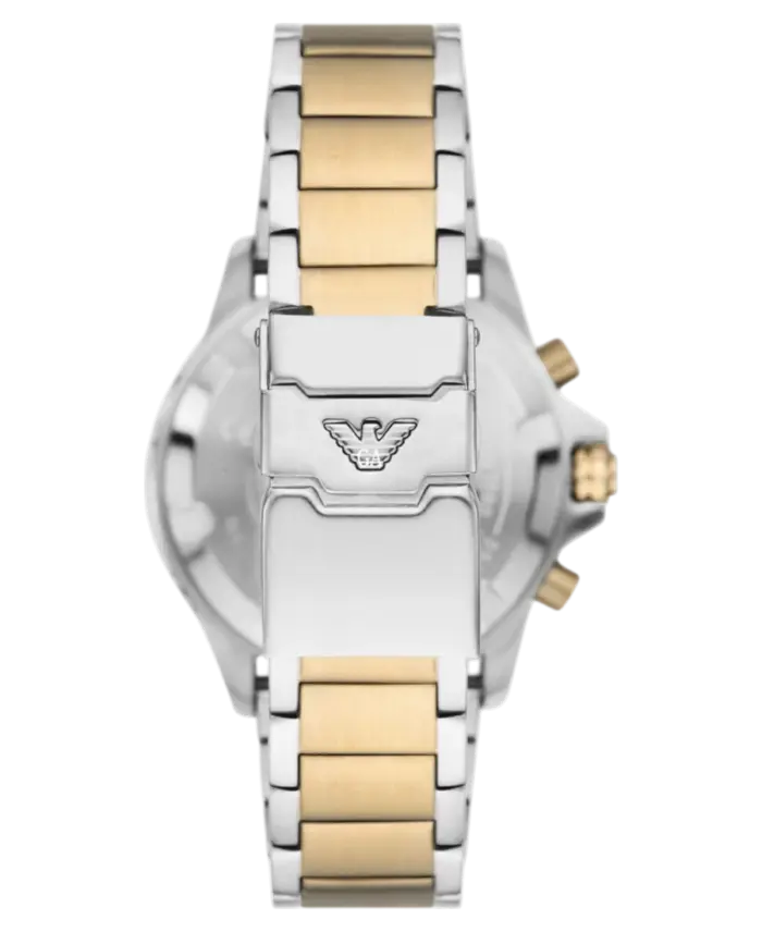 Emporio Armani Diver Grön/Guldtonat stål 42 mm - Bild 3