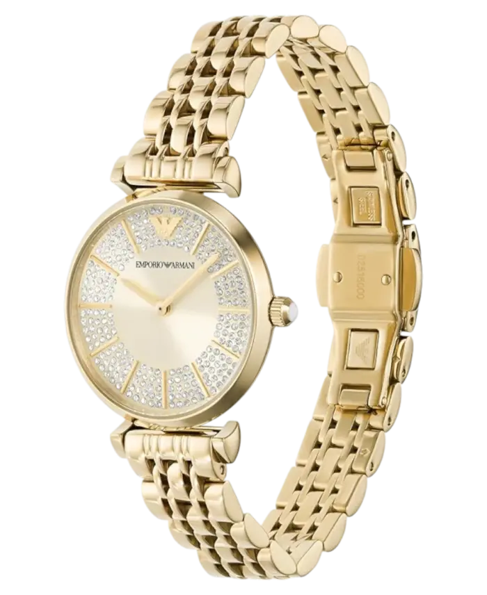 Emporio Armani Gianni Guld/Gulguldtonat stål 32 mm - Bild 2