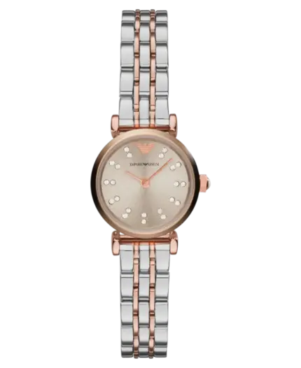 Emporio Armani Two-Hand Rose-Gold/Stål 22 mm