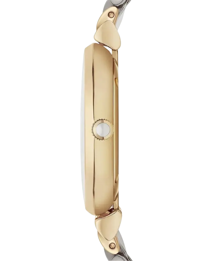 Emporio Armani Vit/Gulguldtonat stål 32 mm - Bild 2