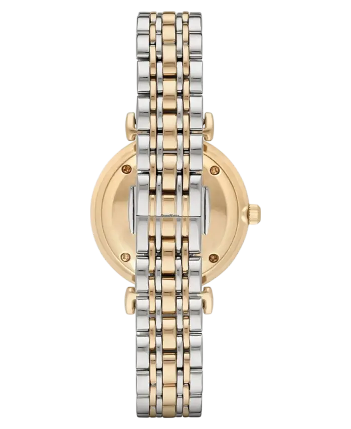 Emporio Armani Vit/Gulguldtonat stål 32 mm - Bild 3
