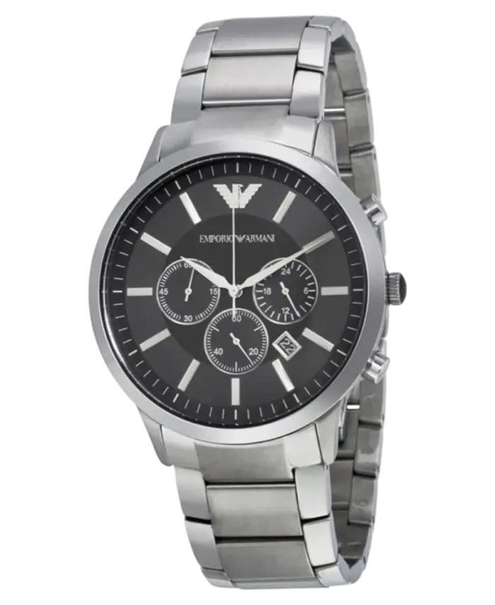 Emporio Armani Renato Svart/Stål 46 mm - Bild 2