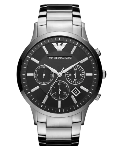 Emporio Armani Renato Svart/Stål 46 mm
