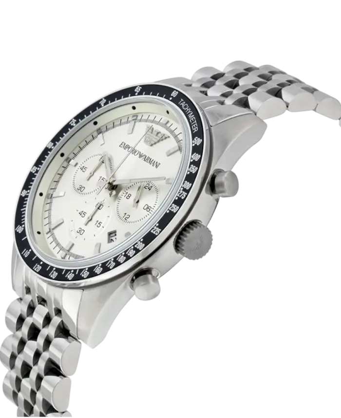 Emporio Armani Sportivo Kvarts Silverfärgad/Stål 46 mm - Bild 2