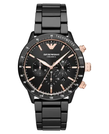 Emporio Armani Mario Ceramica Svart 43 mm