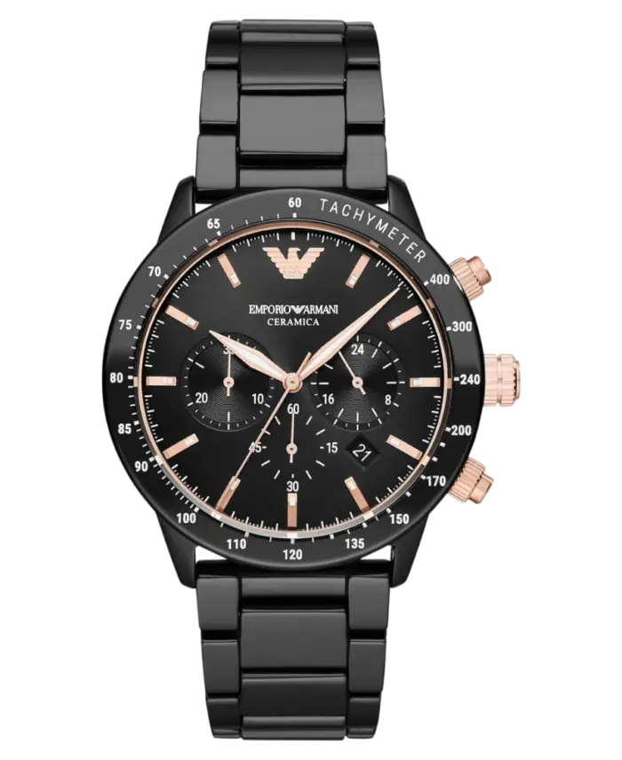 Emporio Armani Mario Ceramica Svart 43 mm - Bild 1