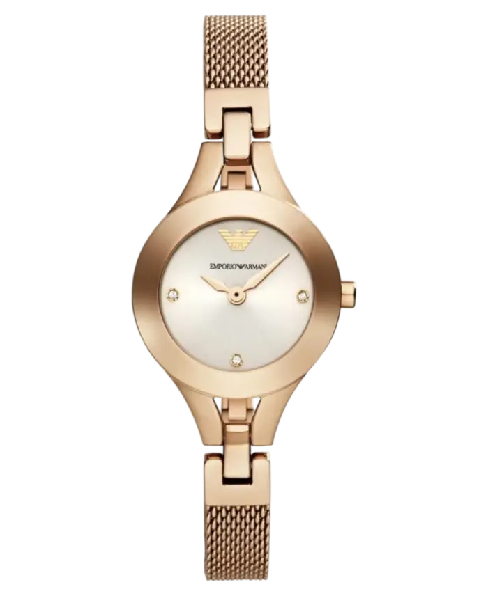 Emporio Armani Classic Silverfärgad/Roséguldstonat stål 26 mm - Bild 1