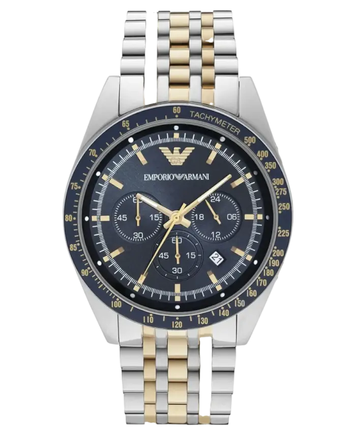 Emporio Armani Tazio Tvåfärgad/Blå 46 mm - Bild 1