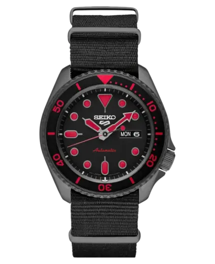 Seiko 5 Sports Automatisk Svart/Textil 42 mm