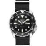 SEIKO 5 Sports Automatisk Svart/Textil 43 mm SRPD89