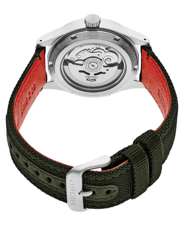 Seiko 5 Automatisk Grön/Kanvas 40 mm - Bild 3