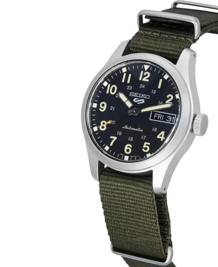 Seiko 5 Sports Automatisk Svart/Textil 36 mm - Bild 2